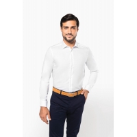 Camisa oxford pinpoint manga larga hombre - Ref. XPK502
