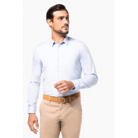 Camisa popelina manga larga hombre - Ref. XPK504