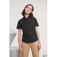 Camisa oxford manga corta mujer - Ref. XRU933F