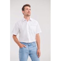 Camisa popelina de polialgodn manga corta hombre - Ref. XRU935M