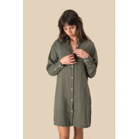 Vestido camisero de lino mujer - Ref. XSP5008