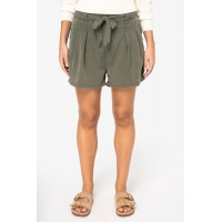 Shorts ecorresponsables de lyocell y efecto lavado mujer - Ref. XSP725