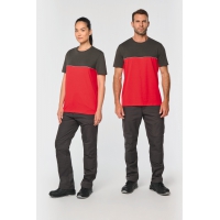 Camiseta bicolor ecorresponsable manga corta - unisex - Ref. XWK304