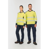 Camiseta de seguridad reciclada cuello redondo manga larga unisex - Ref. XWK361