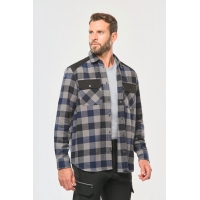 Camisa a cuadros con bolsillos - Ref. XWK520