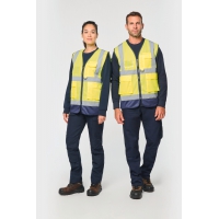 Chaleco de seguridad alta visibilidad reciclado con cremallera unisex - Ref. XWK618