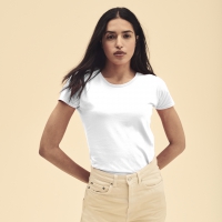 Camiseta mujer blanca iconic fruit of the loom - Ref. M1317