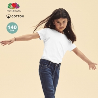 Camiseta nia blanca iconic fruit of the loom - Ref. M1321