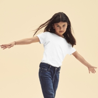 Camiseta nia blanca iconic fruit of the loom - Ref. M1321