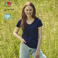 Camiseta mujer iconic v-neck fruit of the loom - Ref. M1327