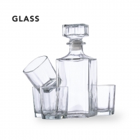 SET WHISKY 4 VASOS 200 ML. DECANTADOR 1 L ROCKWEL - Ref. M1705