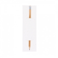 Lpiz en funda de papel con semillas meron - Ref. M21634