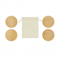 Set posavasos 4 piezas. funda algodn elmor - Ref. M21689