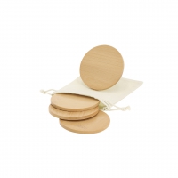 Set posavasos 4 piezas. funda algodn elmor - Ref. M21689