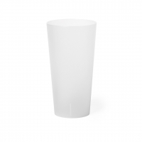 Vaso libre bpa eco-reutilizable acabado frosted 400 ml yonrax - Ref. M2555