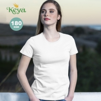 CAMISETA MUJER BLANCA GRUESA WCS180 KEYA - Ref. M5869