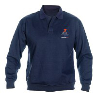 Sudadera cuello polo bordada - Ref. 90-1117