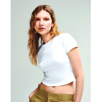Camiseta para mujer micro rib baby - Ref. F02406