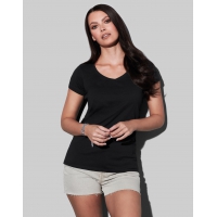 Camiseta megan cuello v mujer - Ref. F12905