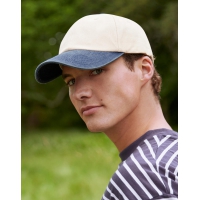 Gorra low profile vintage con visera en contraste - Ref. F14769