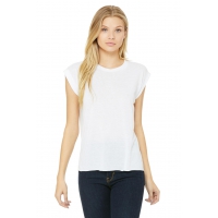 Camiseta mujer manga enrolladas - Ref. F17106