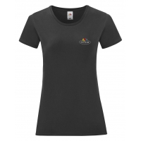 Camiseta vintage mujer logo pequeo impreso - Ref. F17901