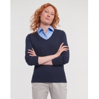 Jersey de punto cuello v mujer - Ref. F21900