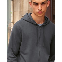 Sudadera orgnica con capucha y cremallera - Ref. F23242