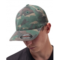 Gorra lavada flexfit de camuflaje  - Ref. F35168