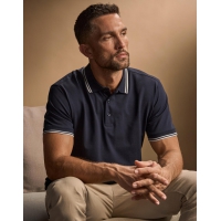 Polo luxury stretch con rayas - Ref. F50754