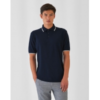 Polo piqu cuello rayado safran sport - Ref. F54042