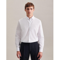 Camisa ajustada y abotonada en cuello business - Ref. F73020