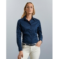 Camisa clsica sarga manga larga mujer - Ref. F77900