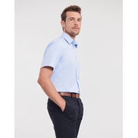 Camisa en espiguilla manga corta hombre - Ref. F78300