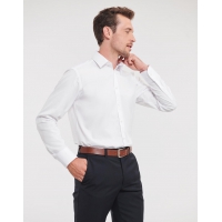 Camisa en espiguilla manga larga hombre - Ref. F78900