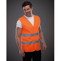 Chaleco de seguridad fluo con 2 bandas - Ref. F92577
