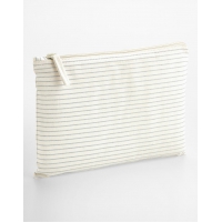 Estuche algodn ecolgico a rayas para accesorios - Ref. F93328