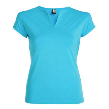 CAMISETAS CUELLO PICO EN V MUJER ELÁSTICA BELICE - Ref. S6532 CAMISETAS CUELLO PICO EN V MUJER ELÁSTICA BELICE - Ref. S6532