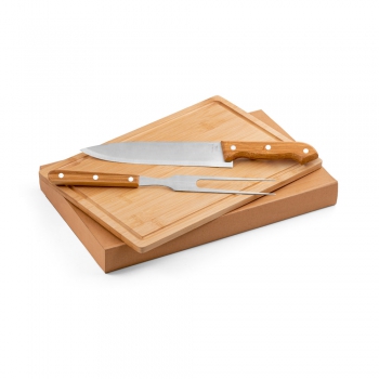 Set de utensilios de barbacoa poke acero inoxidable - Ref. P54143