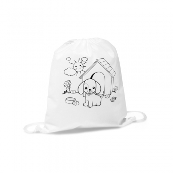 Bolsa infantil con cordón para colorear (80 g/m²) draws - Ref. P92619 Bolsa infantil con cordón para colorear (80 g/m²) draws - Ref. P92619