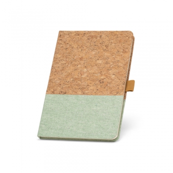 Cuaderno a5 de corcho y lino con hojas rayadas klee tamaño a5 - Ref. P93277 Cuaderno a5 de corcho y lino con hojas rayadas klee tamaño a5 - Ref. P93277