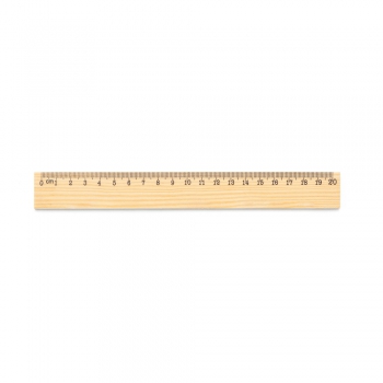 Regla de madera de pino con escala de 20 cm wesley 20 - Ref. P93660