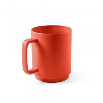 Taza de cer�mica con cuerpo cil�ndrico 330 ml mighty apropiado para comida - Ref. P94273