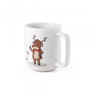 Taza con estampado navideño 330 ml reindeer - Ref. P94282 Taza con estampado navideño 330 ml reindeer - Ref. P94282