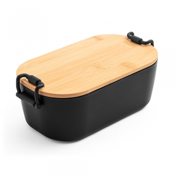 Caja herm�tica de pp con tapa de bamb� mahleb apropiado para comida - Ref. P94390