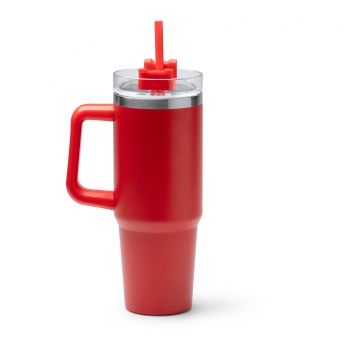 Taza térmica acero pajita 870ml kranston - Ref. T1709 Taza térmica acero pajita 870ml kranston - Ref. T1709