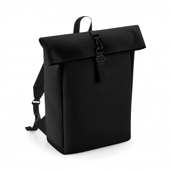 Mochila de poliuretano mate con solapa enrollable - Ref. XBG335