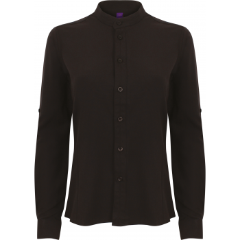 Camisa cuello mao mujer - Ref. XH593 Camisa cuello mao mujer - Ref. XH593