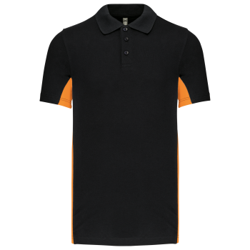 Polo de punto piqué manga corta bicolor hombre - Ref. XK232 Polo de punto piqué manga corta bicolor hombre - Ref. XK232