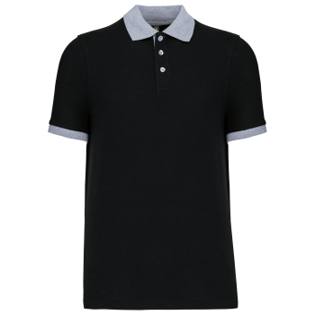 Polo piqué bicolor hombre - Ref. XK258 Polo piqué bicolor hombre - Ref. XK258